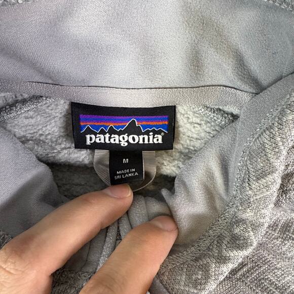 Patagonia Womens M Better Sweater 1/4 Zip Gray Aztec Pullover Longsleeve 25618 - Picture 5 of 7